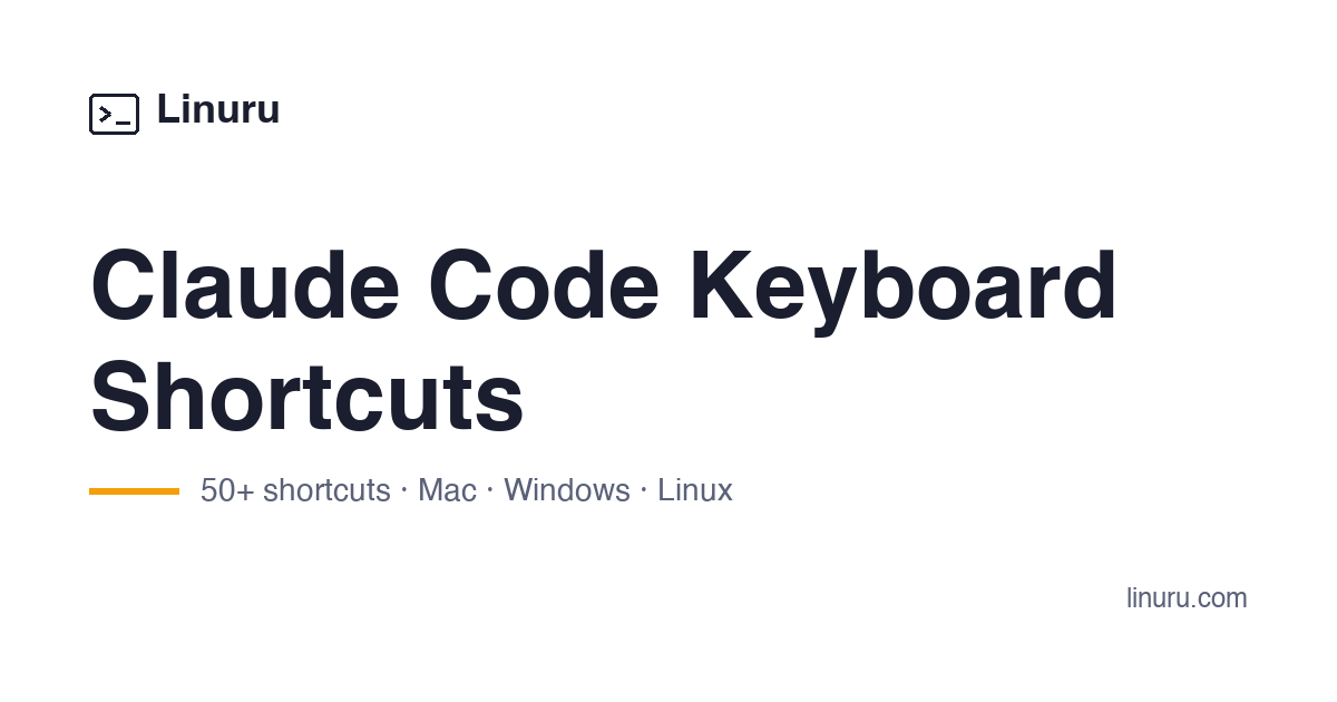 Claude Code Keyboard Shortcuts & Slash Commands | Linuru